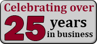 Celebrating over 25 years in business